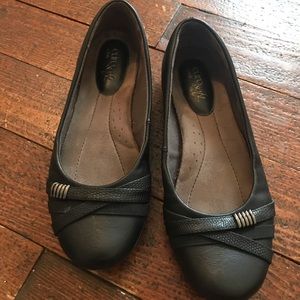 Black euro soft flats
